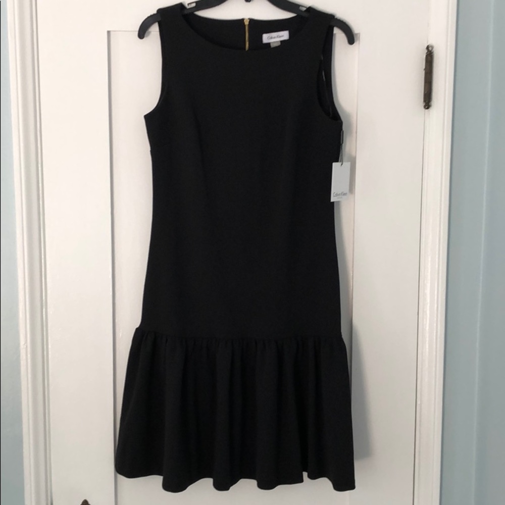 NWT Calvin Klein Peplum Bottom Sheath dress